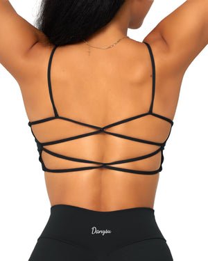 Danysu Crisscross Backless Sports Bra