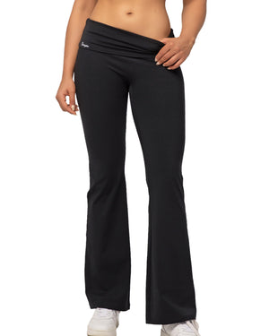 Danysu Fold Over Flared Leggings