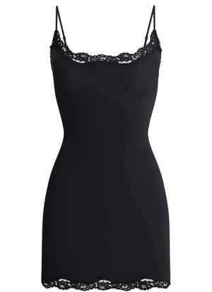 Sexy Lace Mini Dress Padded Bodycon Spaghetti Strap Party Club Dress