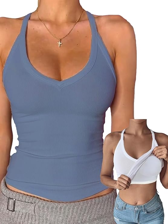 V Neck Tank Tops - Deep & Classic – Danysu