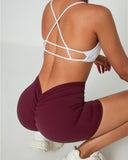 Danysu V-Back Scrunch Butt Shorts Naked Feel