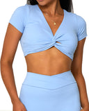 Danysu Twist Front Tops for Women