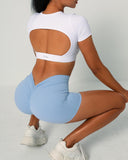 Danysu V-Back Scrunch Butt Shorts Naked Feel