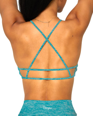 Danysu Pyramid Backless Sports Bra Marble Series