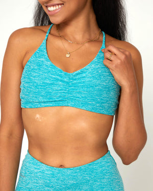 Danysu Pyramid Backless Sports Bra Marble Series