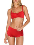 Lace Bralette & Boyshorts Lingerie Set