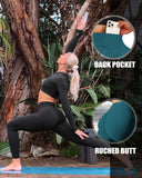Danysu Long Sleeve Cross Waist Workout Set