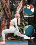Danysu Long Sleeve Cross Waist Workout Set