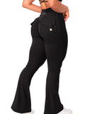 Danysu Flared Cargo Leggings with Pockets