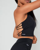 Danysu Longline Halter Backless Sports Bra