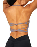 Danysu Longline Halter Backless Sports Bra