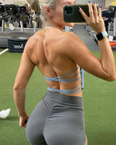 Danysu Longline Halter Backless Sports Bra