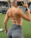 Danysu Longline Halter Backless Sports Bra