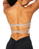 Danysu Longline Halter Backless Sports Bra