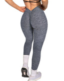 Danysu V-Back Scrunch Butt Leggings Naked Feel