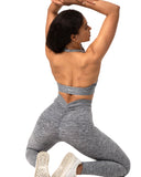 Danysu V-Back Scrunch Butt Leggings Naked Feel