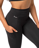 Danysu Pocket V-Back Scrunch Butt Leggings Naked Feel