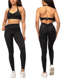 Danysu Pocket V-Back Scrunch Butt Leggings Naked Feel