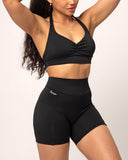 Danysu V-Back Biker Shorts with Pockets