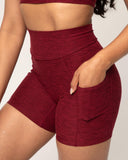Danysu V-Back Biker Shorts with Pockets