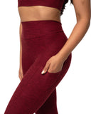 Danysu Pocket V-Back Scrunch Butt Leggings Naked Feel