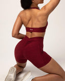 Danysu V-Back Biker Shorts with Pockets