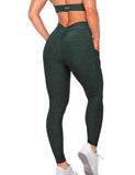 Danysu Pocket V-Back Scrunch Butt Leggings Naked Feel
