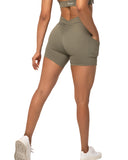 Danysu V-Back Biker Shorts with Pockets