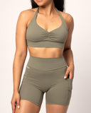 Danysu V-Back Biker Shorts with Pockets