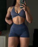 Danysu Twirl Front Backless Sports Bra