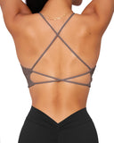 Danysu Twirl Front Backless Sports Bra