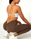 Danysu Twirl Front Backless Sports Bra