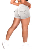 Danysu Cargo Workout Shorts with Pockets