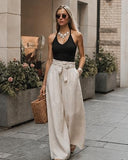 Adjustable Halter Cami Tank Top