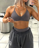Danysu Pyramid Backless Sports Bra