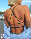Danysu Pyramid Backless Sports Bra