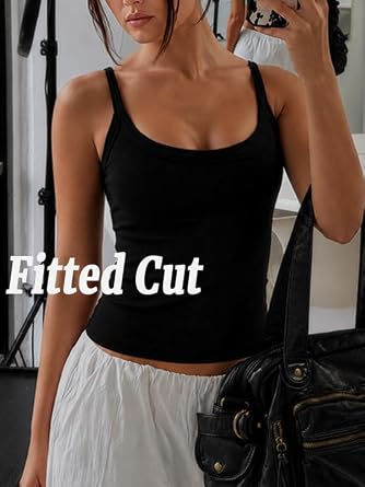 Ribbed Fitted Cami Tank Top