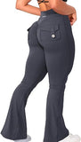 Danysu Flared Cargo Leggings with Pockets