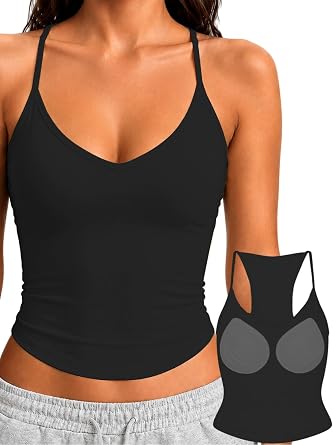 V Neck Racerback Cami Top