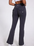 Danysu Flared Cargo Leggings with Pockets