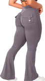 Danysu Flared Cargo Leggings with Pockets