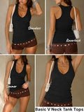 Tank Tops for Women Racerback Ribbed Sleeveless Shirts