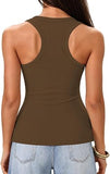 Tank Tops for Women Racerback Ribbed Sleeveless Shirts