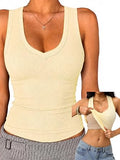 Tank Tops for Women Racerback Ribbed Sleeveless Shirts