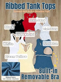 Tank Tops for Women Racerback Ribbed Sleeveless Shirts