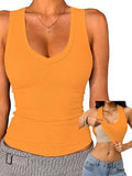 Tank Tops for Women Racerback Ribbed Sleeveless Shirts