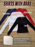 Square Neck Long Sleeve Slim Fit Shirt