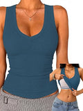 Tank Tops for Women Racerback Ribbed Sleeveless Shirts