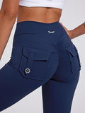 Danysu Flared Cargo Leggings with Pockets