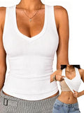 Tank Tops for Women Racerback Ribbed Sleeveless Shirts